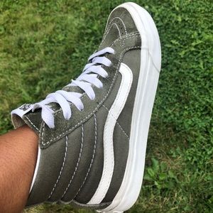 Olive Green Suede Vans